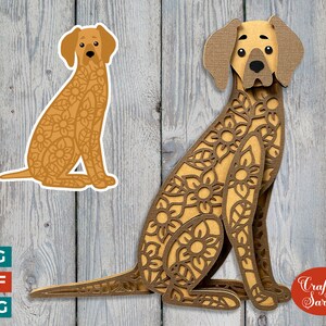 Vizsla SVG | Mehrschichtige Ungarische Vizsla Datei