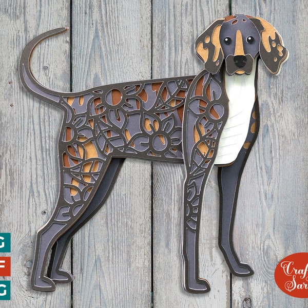 Plott Hound SVG | Layered Plotthound Cutting File