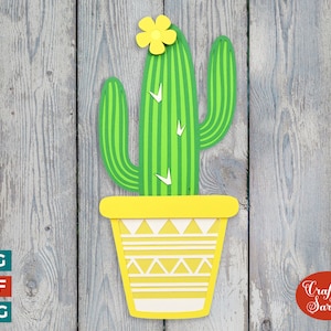 Cactus SVG | Lime à découper pour cactus en couches