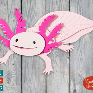 Axolotl SVG | Layered Axolotl Cutting File