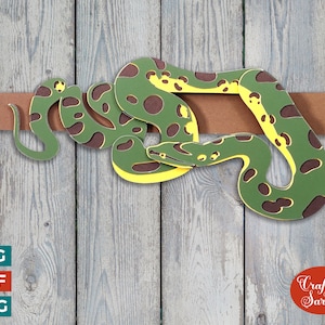 Anaconda SVG | Arquivo de corte de Anaconda em camadas