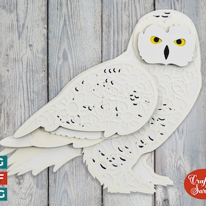 Harfang des neiges SVG | Lime à découper pour harfang des neiges