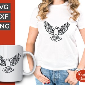Pomba em voo SVG | Vinil Pomba