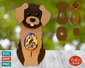 Puppy Egg Holder SVG | Easter Puppy Chocolate Egg Holder