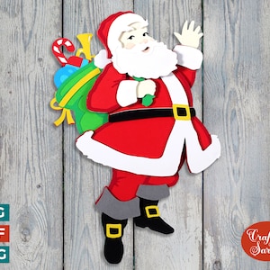Papai Noel tradicional em camadas SVG | Santa SVG