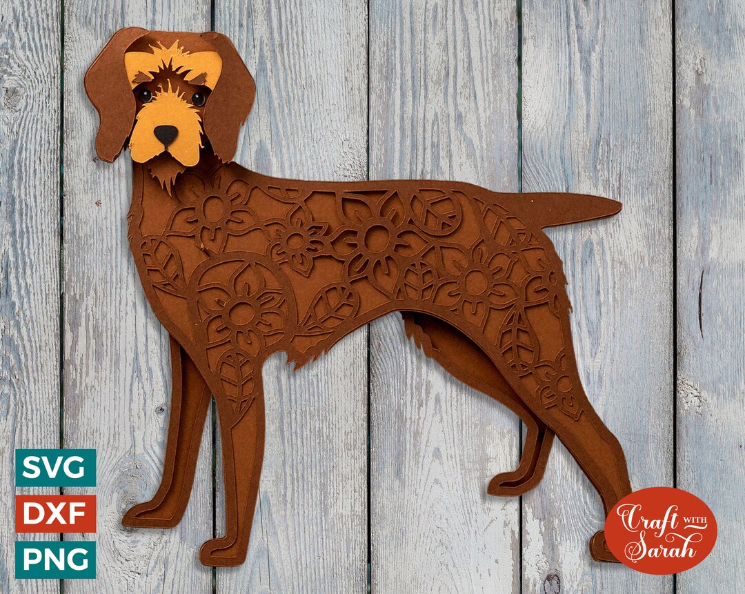 Pudelpointer SVG | Layered Pudelpointer Dog Cutting File - Etsy