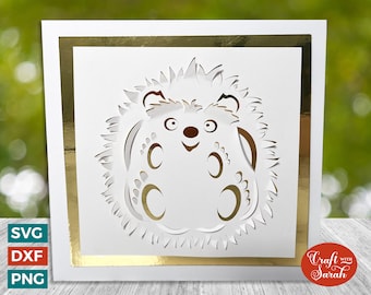 Popout Hedgehog Card | "Cut & Fold" Greetings Card 12