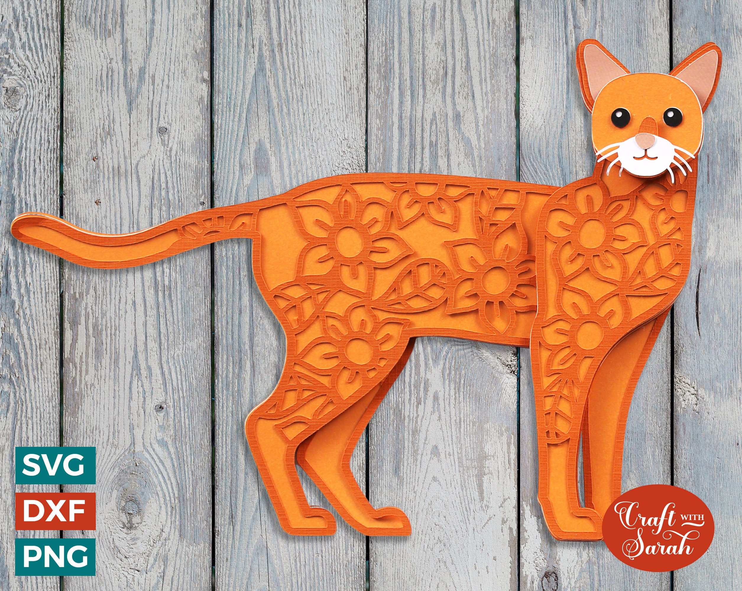 Abessinier Katze Layered SVG | Geschnittene Abessinier Tabby Katzen  Schneidedatei - Etsy Österreich, image size:2510x2000