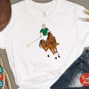 Polo Player SVG | Vinyl Male Polo Horse Rider Cutting File