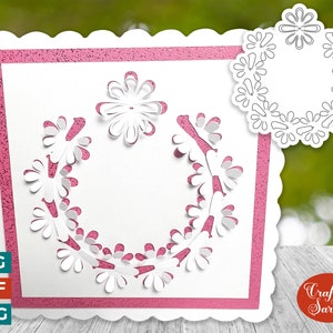 papier découpé en forme de cercle de fleurs de Zazzle.be Liste d'envies Vous avez des idées ? Couper et rentrer la carte de voeux 8