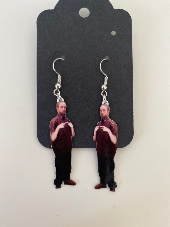 Schuchtern Robert Pattinson Meme Ohrringe Etsy