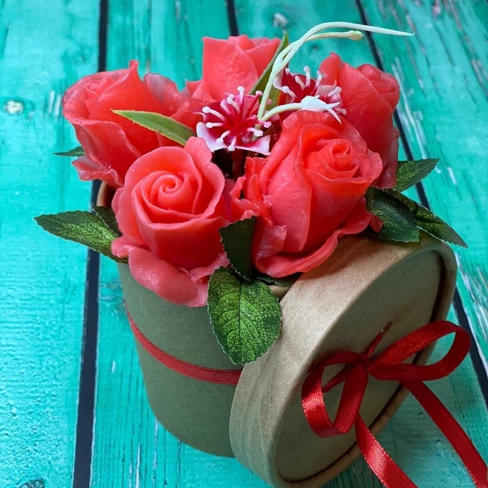 Soap handmade soap bouquet soap flowers roses beautiful soap Etsy