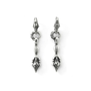 Pendientes colgantes de plata Sagitta, SuperM, Sterlingworth, pendientes Kpop, pendientes NCT, pendientes únicos, pendientes para hombre, pendientes unisex.