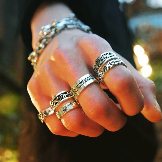 Steady-f2, Sterling Silver Ring,sterlingworth, Unisex Ring