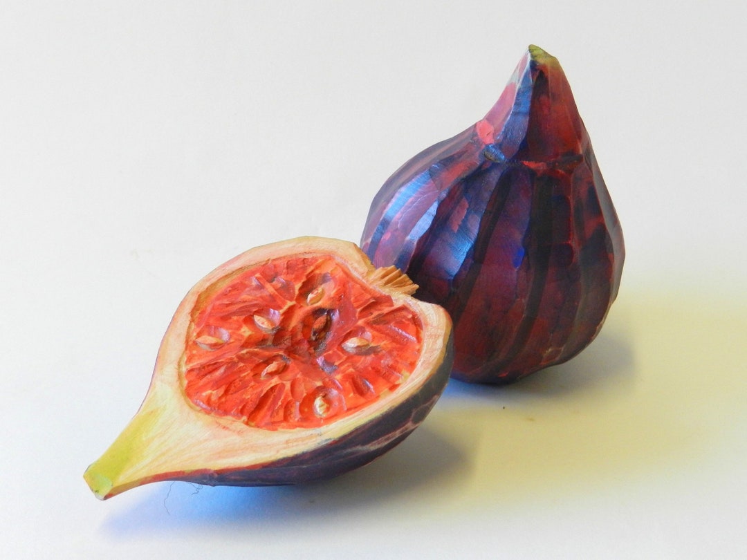 Fig and a Half Carved in Swiss Pine Wood. - Etsy