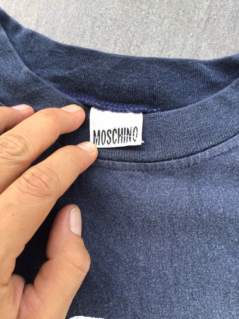 Vintage 90's Moschino Jeans Big Logo Shirt Large Size | Etsy