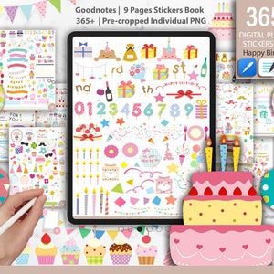 Happy Planner Birthday Stickers 