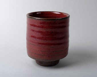 Matcha bowl 400ml, tea bowl, Chawan, ceramic bowl red, Sang de Boef