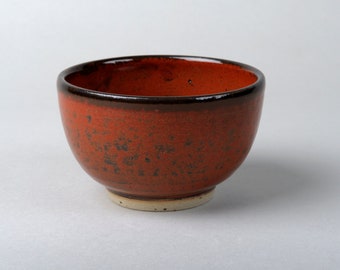 iron-red bowl 150ml, small tea bowl, ceramic bowl, bowl for dips, espresso, hand-turned, potter's wheel, handmade