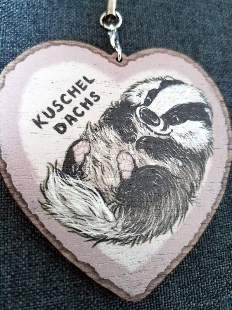 Kuscheldachs Floof Badger Charm