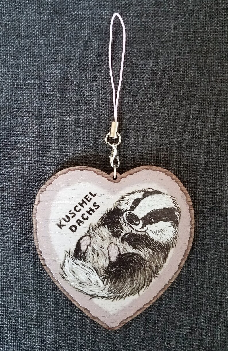 Kuscheldachs Floof Badger Charm