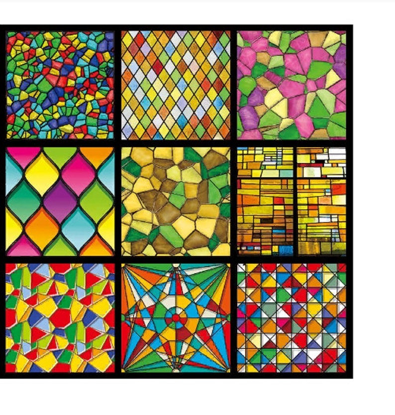 55x100cm Film Stained European Church Art Glass Film Stained Etsy