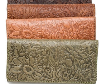 Flower Embossed Tobacco Case, Leather Tobacco Pouch, Flower Handmade Tobacco, Cigarrete Bag, Leather Tobacco Bag, Smoker&#39;s Accessories