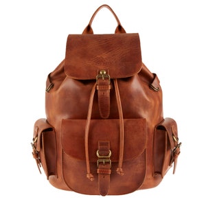 Leder Handgemachter Rucksack, Extra Große Ledertasche, Echtes Leder Rucksack, College Tasche, Frauen und Männer, Reiserucksack, Vintage Rucksack