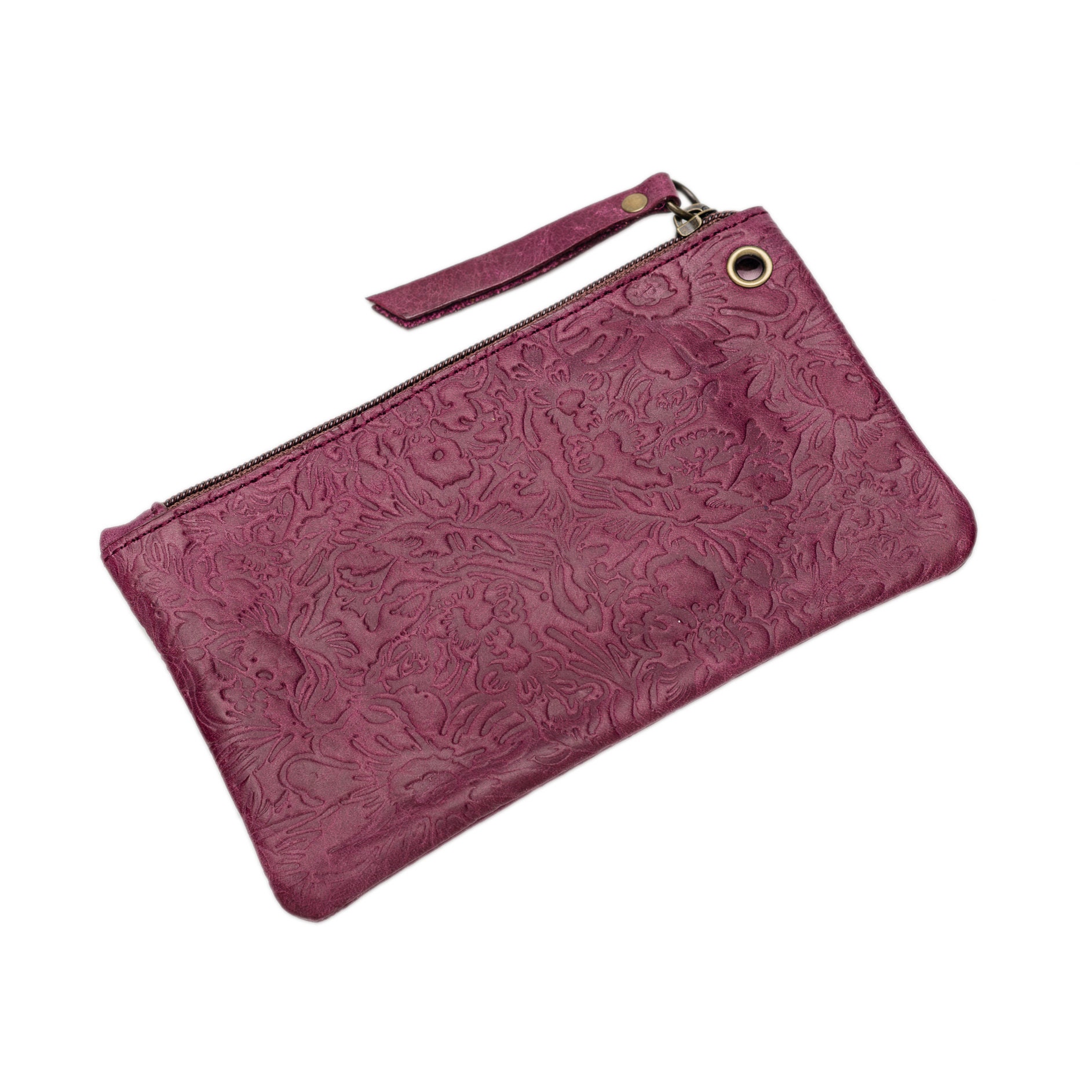 K ZIP AROUND WALLET EAGLE Rainbow Leather Wallet by KURT