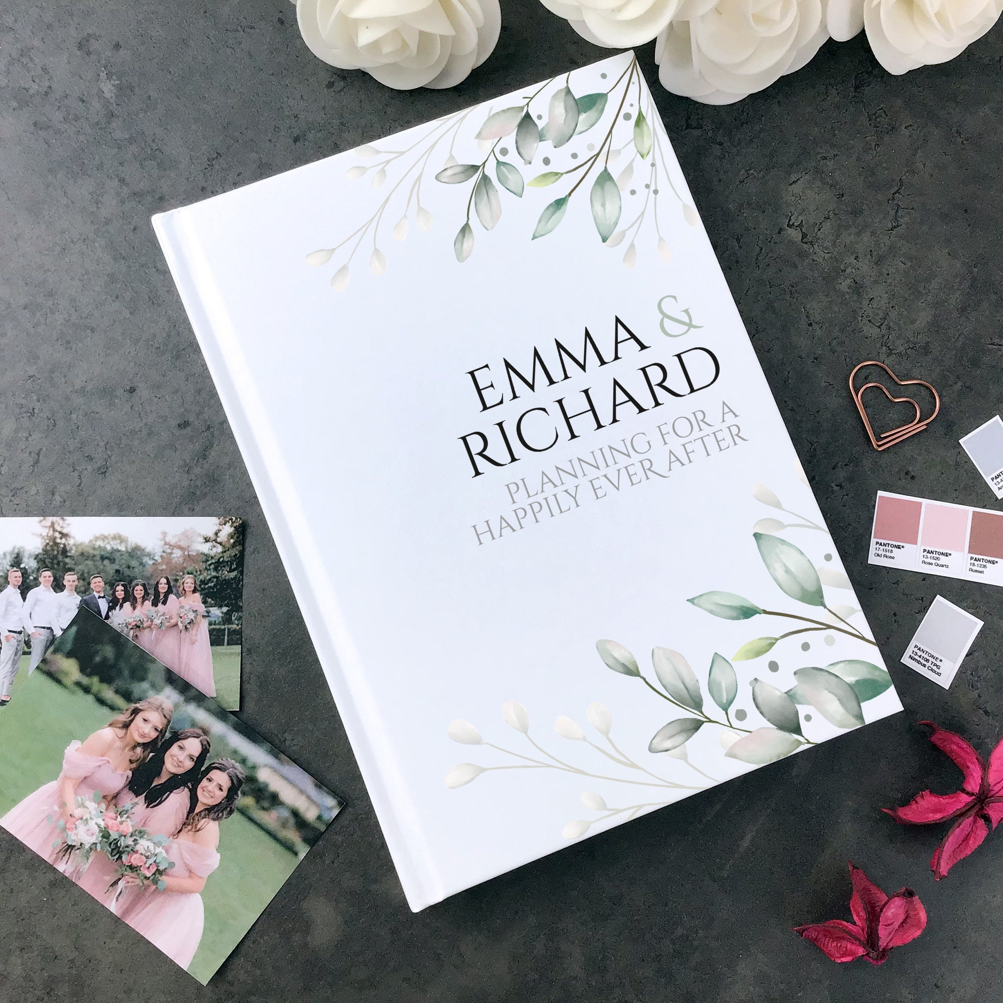 Wedding planner journal notebook, personalised bride gift, wedding or…