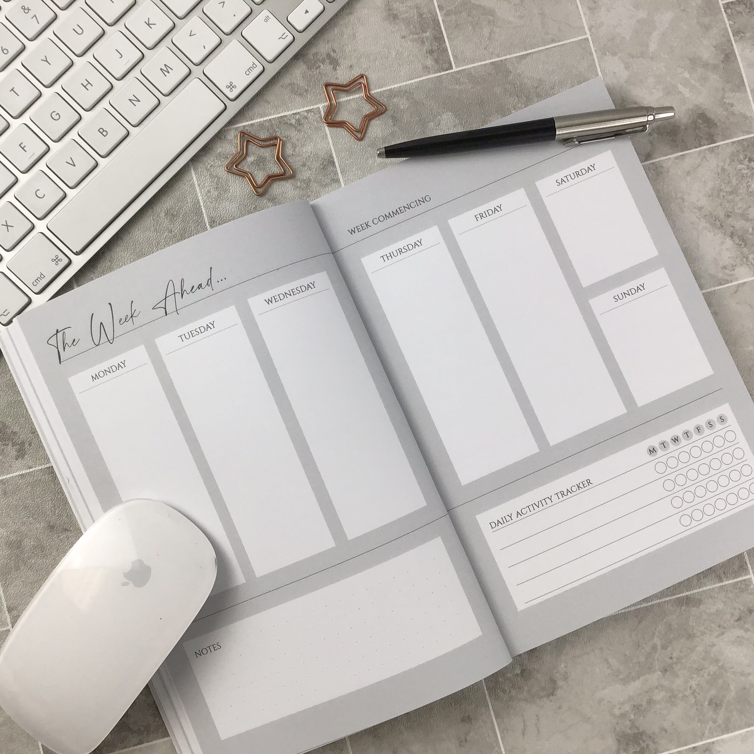 Personalised daily planner book organiser journal gift idea. Etsy