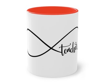 Infinity Teacher Two-Tone Coffee Mug, 11oz