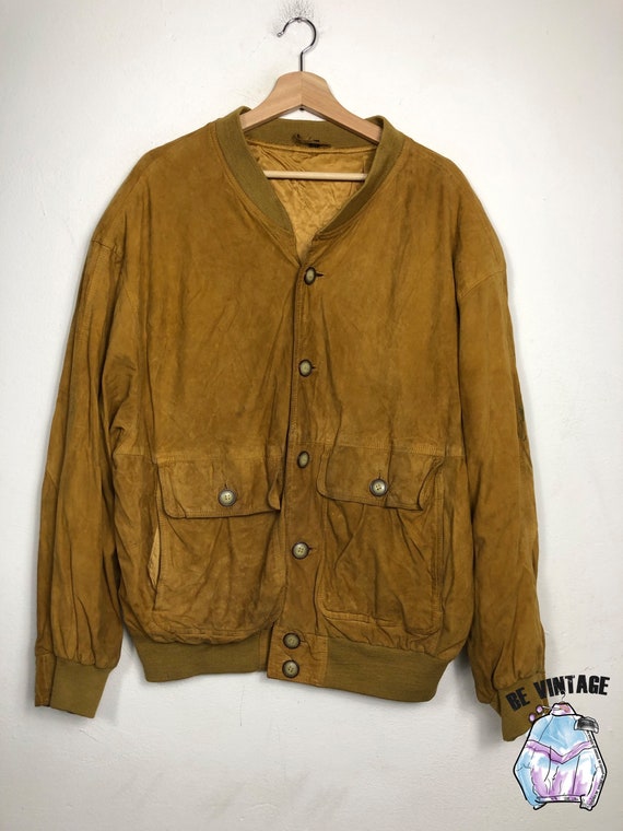 Vintage Leather Jacket / Leather Jacket / Bomber … - image 1