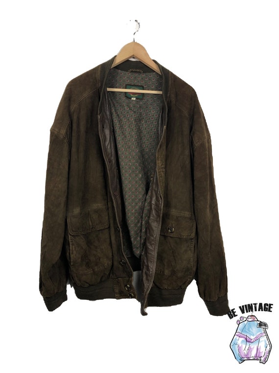 Vintage Leather Jacket / Leather Jacket / Bomber Jacket / Bomber 