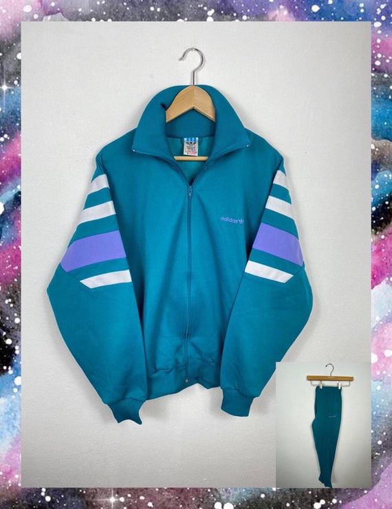 teal adidas tracksuit