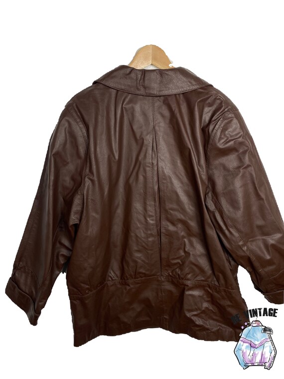 Vintage Leather Jacket / Lederjacke / 80s / 90s - image 2