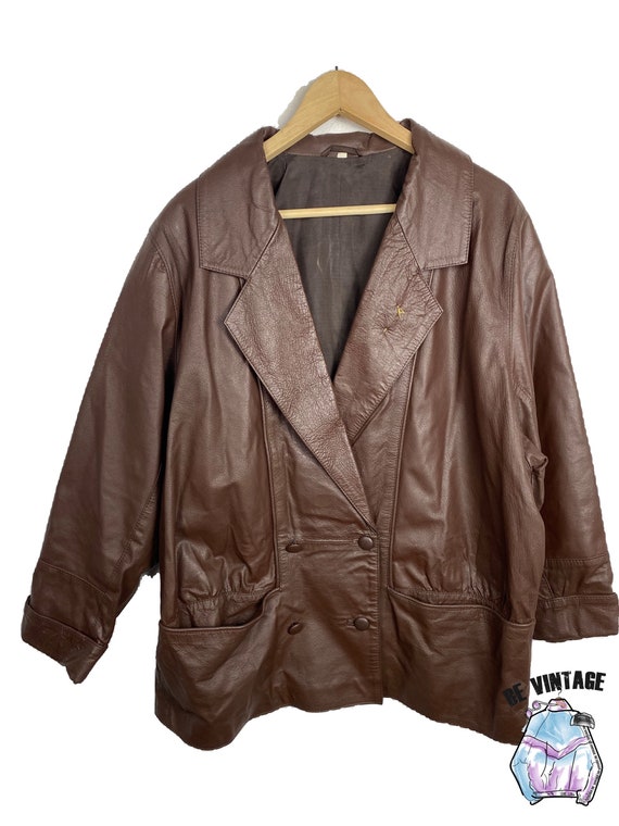 Vintage Leather Jacket / Lederjacke / 80s / 90s - image 1