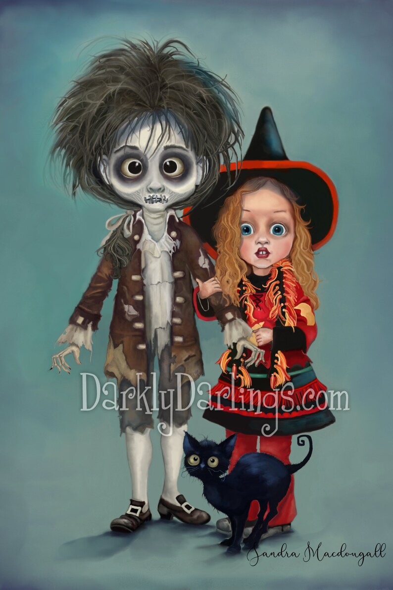 Dani Thackery &amp; Billy Butcherson / Hocus Pocus print / | Etsy