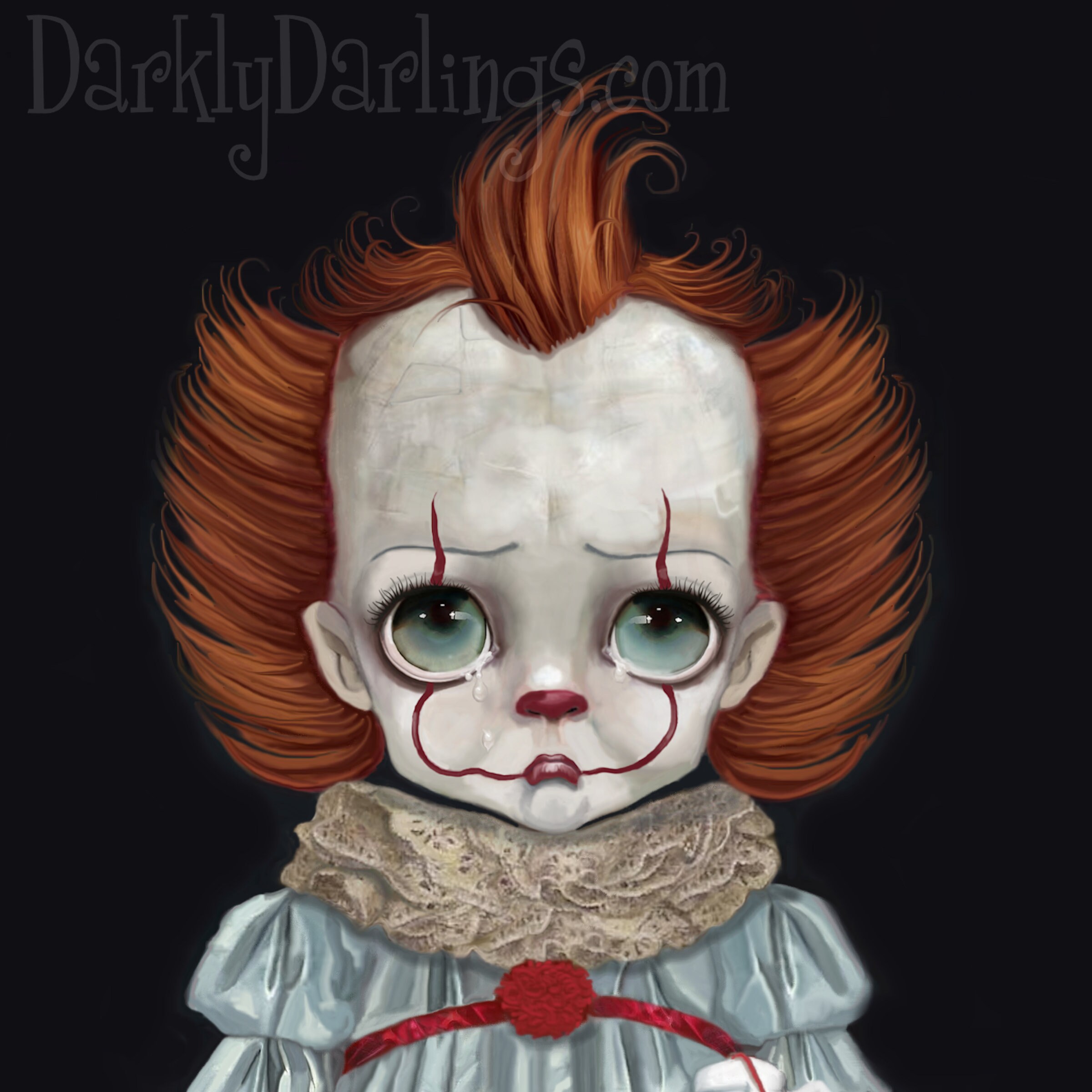 King Print / Etsy Stephen it Fan - Pennywise Art