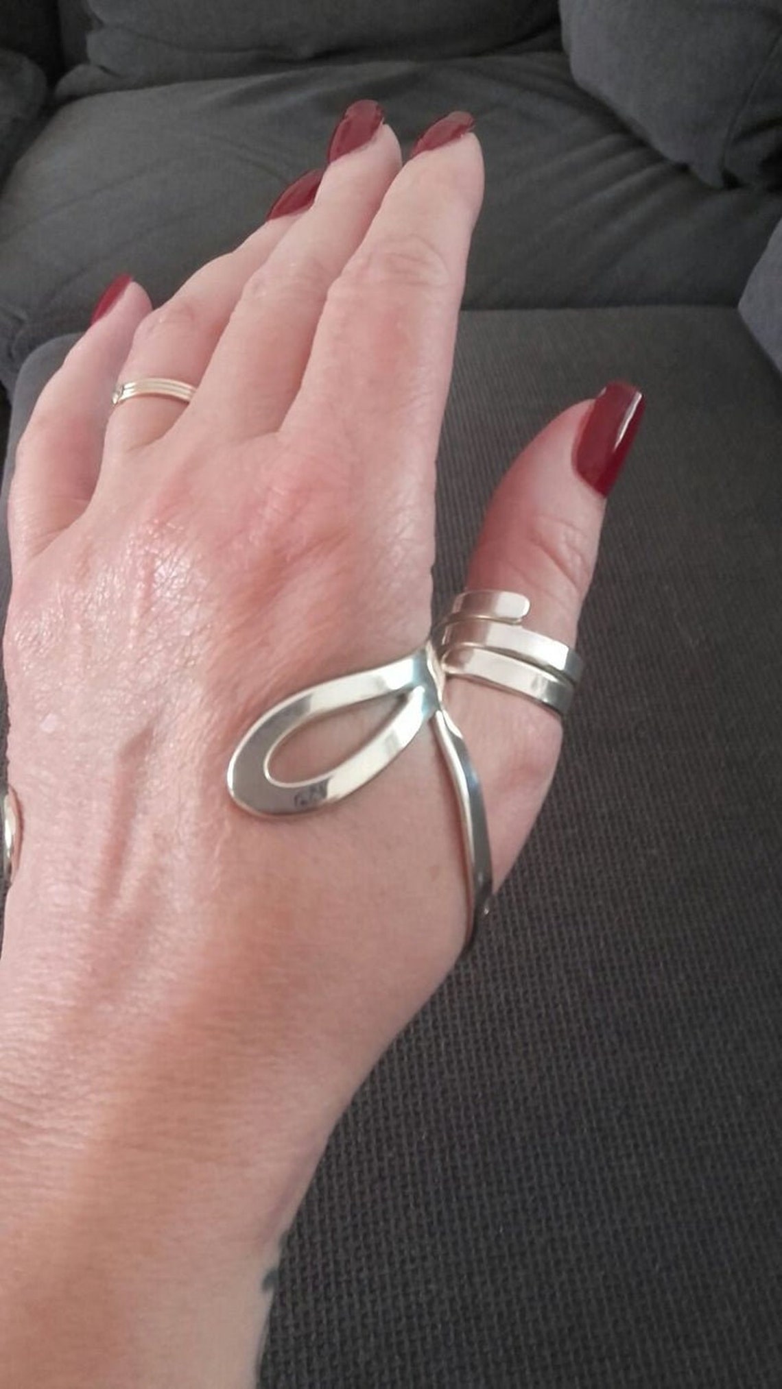 Arthritis Ring Splint Knuckle Ring Thumb Ring Sterling Etsy