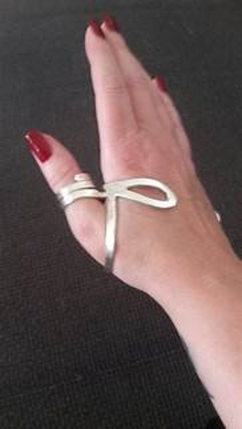 Arthritis Ring Splint Knuckle Ring Thumb Ring Sterling Etsy