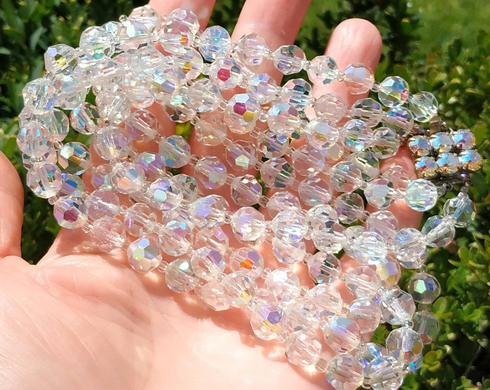 Vintage beads Aurora Borealis | Etsy