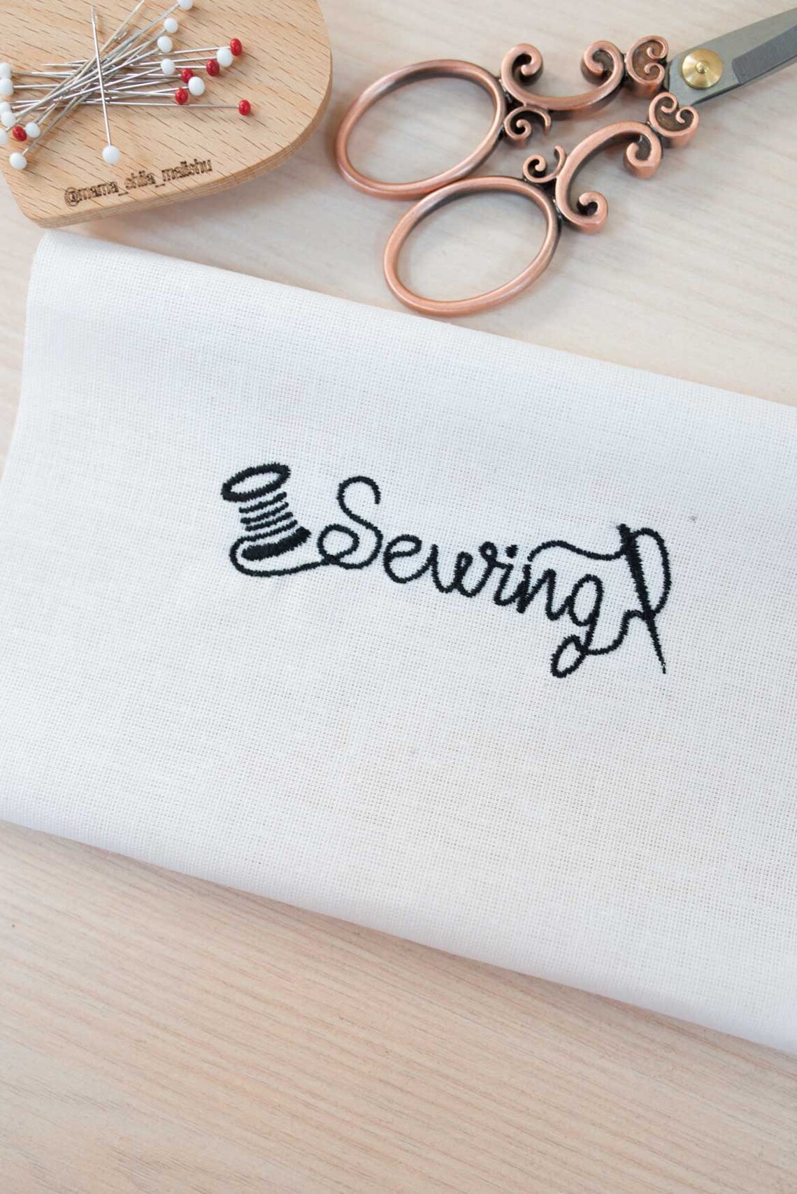 Sewing Lettering Machine Embroidery Design 3 sizes Instant Etsy