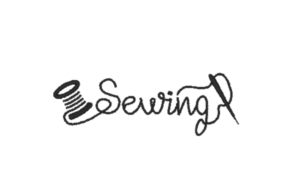 Sewing Lettering Machine Embroidery Design 3 sizes Instant | Etsy
