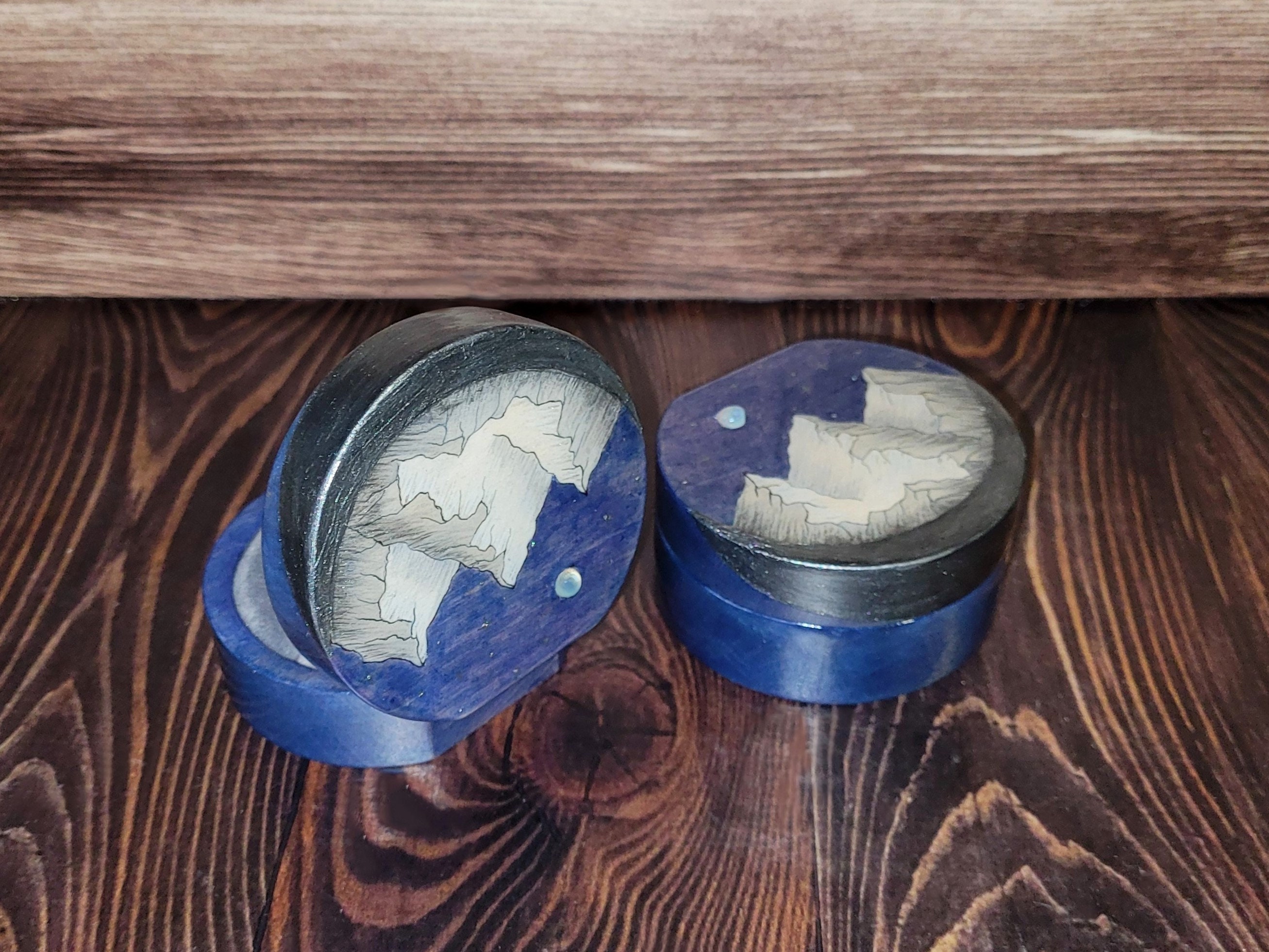 Engagement ring box, Wedding ring box, Ring bearer box, Proposal ring box,  Mountains, Camping