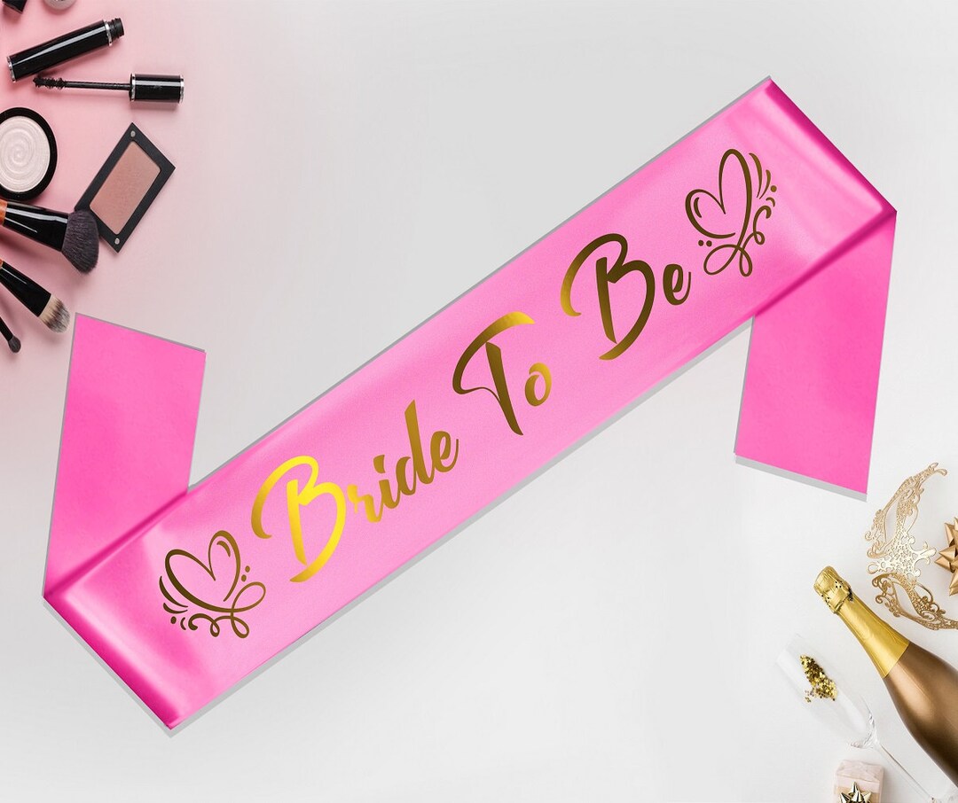 TEAM BRIDE Sashes Pink and Rose Gold. Hen Do Party Sashes. Hen Party