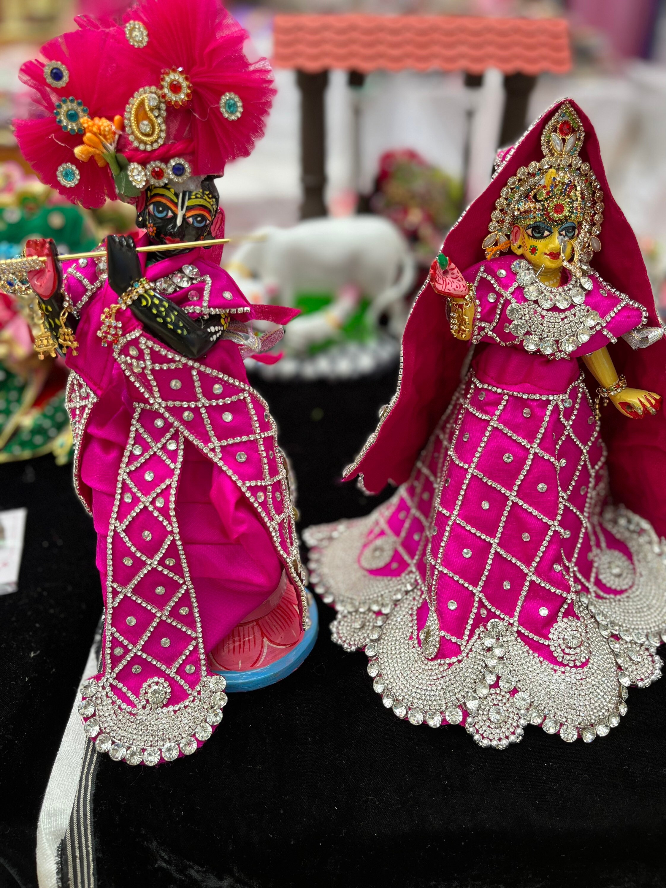 lourde travail rose Radha - Etsy 