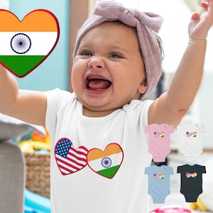 India - Indian and American Infant Bodysuit Baby Romper