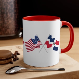 Dominican Republic - Dominican and American Mug - Flags, Coffee Mug, Tea Mug