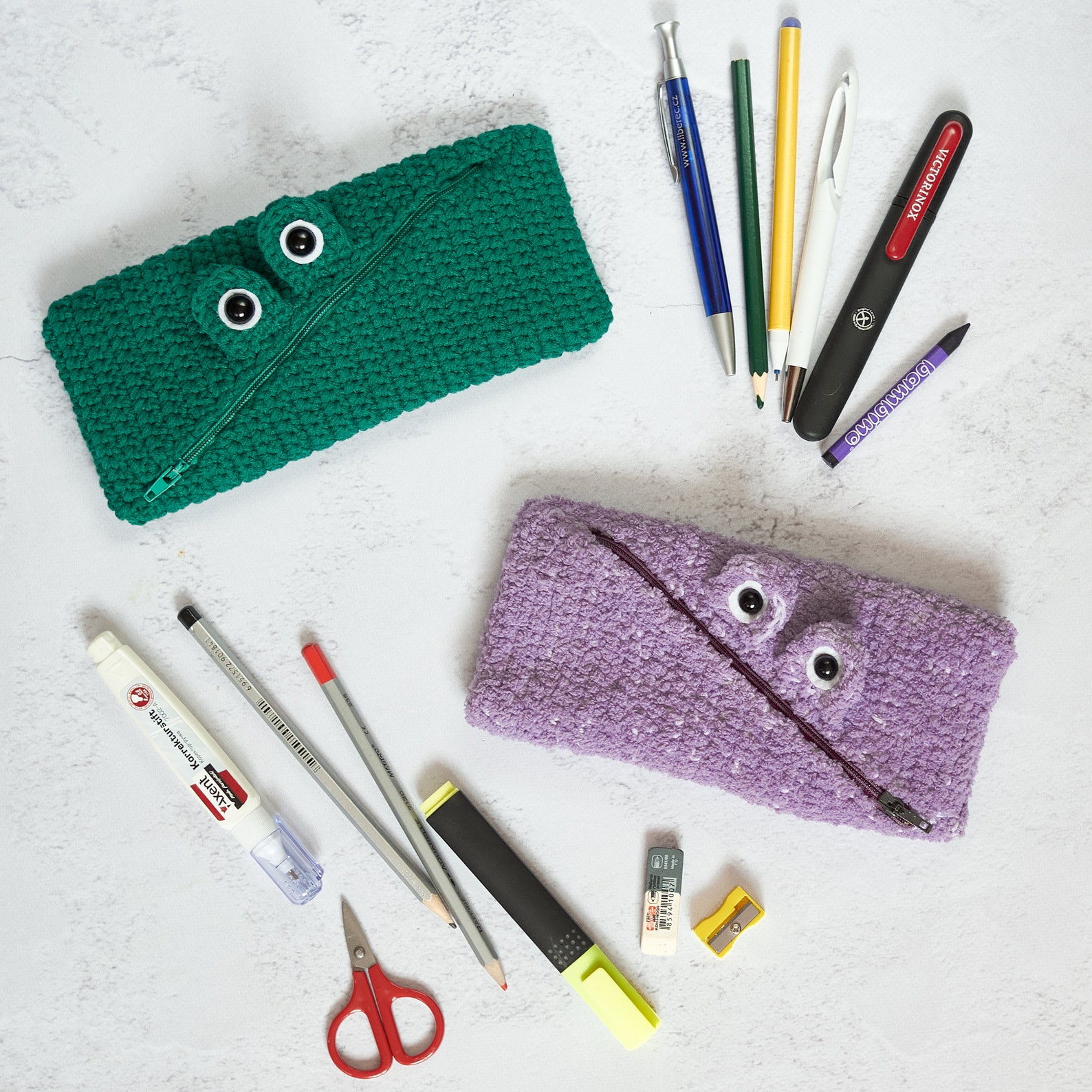 Pencil Case Crochet PATTERN. Crochet Pencilbox Monster. Etsy
